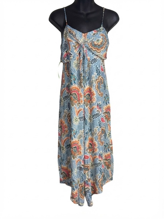 Angie Pants - Angie Paisley Print V-Neck Wide-Leg Jumpsuit small